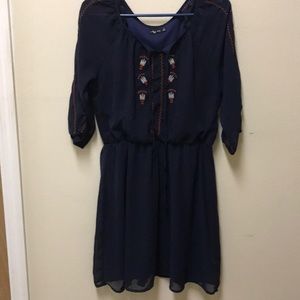 Juniors large dress navy blue
